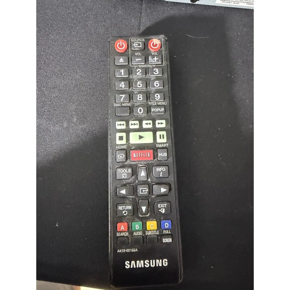 Samsung Blu-ray Player BD-F5900 Black Good 3D Wi-Fi Smart Hub Remote Included
